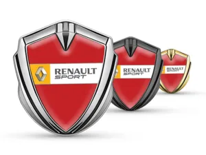 Renault Emblem Fender Badge Modern Style Universal